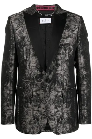 Philipp Plein Gothic Plein Jacquard blazer