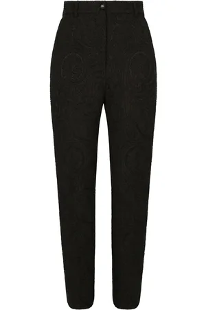 Dolce & Gabbana High-waisted jacquard trousers