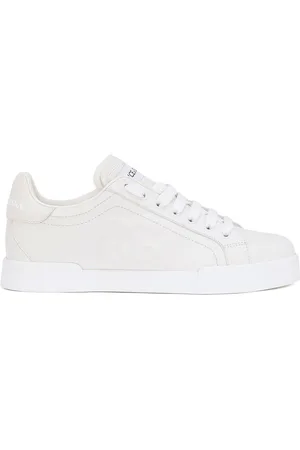 Dolce & Gabbana Portofino logo-embossed leather sneakers