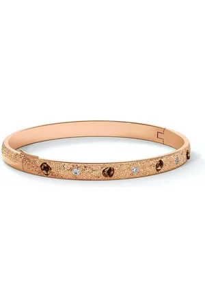 De Beers 18kt rose gold Talisman diamond bangle bracelet