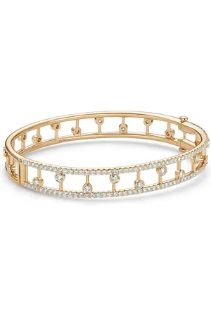De Beers 18kt yellow Dewdrop diamond bangle