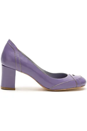 Sarah Chofakian Swan leather pumps