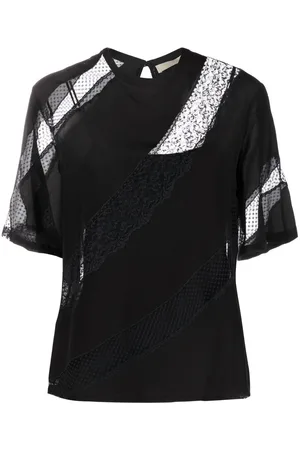 Elie saab Lace-panelled T-shirt
