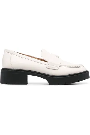 Coach Leah chunky sole leather loafers