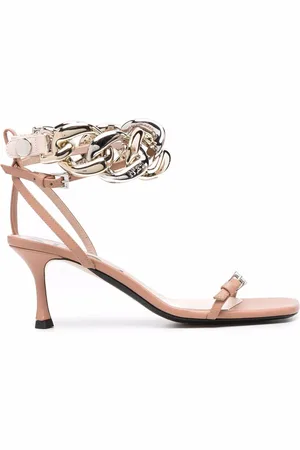 Nº21 Chain-link leather sandals