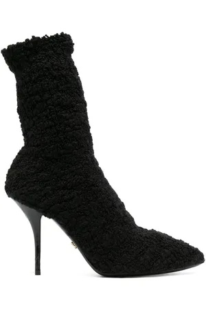 Dolce & Gabbana Shearling stiletto heel boots