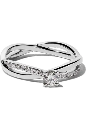 De Beers Platinum Infinity solitaire diamond ring