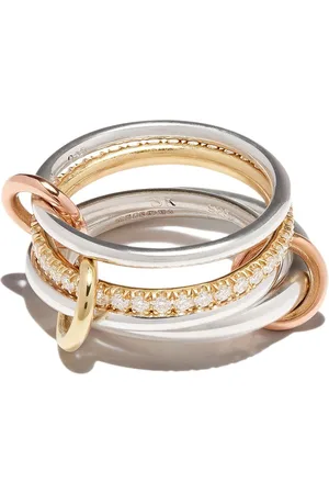 SPINELLI KILCOLLIN 18kt yellow and sterling silver Nimbus SG 4-linked diamond ring