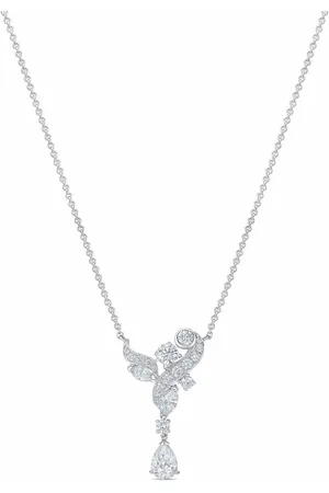 De Beers 18kt white gold Adonis Rose diamond pendant necklace