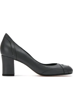 Sarah Chofakian Panelled leather pumps