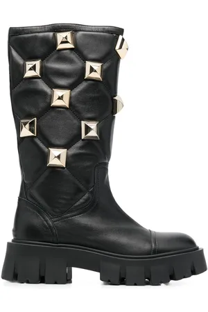 Philipp Plein Stud-embellished mid-calf boots
