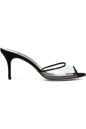Manolo Blahnik Jadifa transparent heeled 70mm sandals
