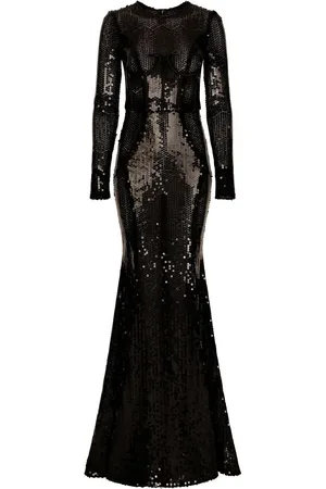 Dolce & Gabbana Corset-detail sequinned gown