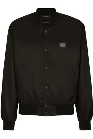 Dolce & Gabbana DG Essentials logo-plaque bomber jacket