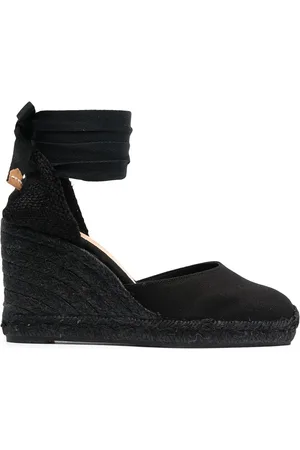 Castaner Tonal wedge-heeled espadrille with ankle ties