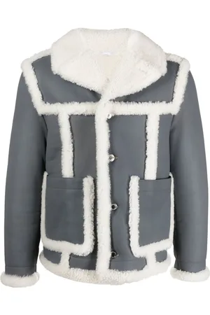 Thom Browne Shearling-trim flight jacket