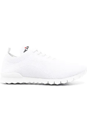 Kiton Logo-embroidered knitted sneakers