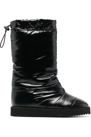 Gia Borghini Patent padded knee-high boots