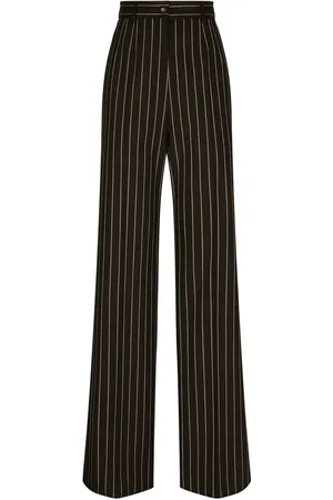 Dolce & Gabbana Pinstriped wide-leg trousers
