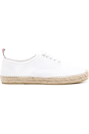 Thom Browne Jute-sole lace-up sneakers