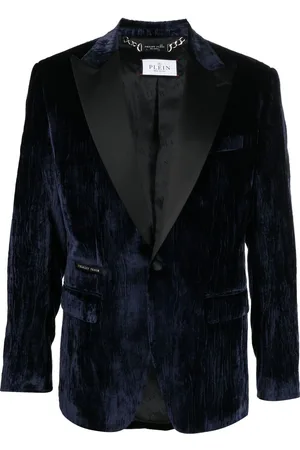 Philipp Plein Single-breasted velvet blazer