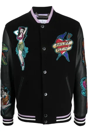 Philipp Plein Embellished College Bomber jacket