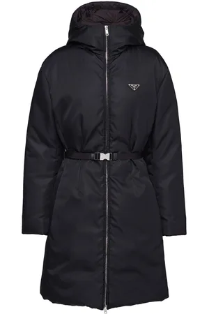 Prada Re-Nylon hooded down coat