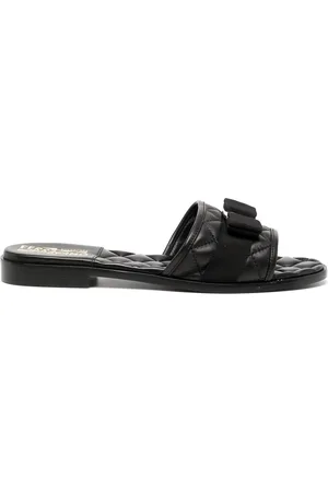Salvatore Ferragamo Vara bow quilted slides