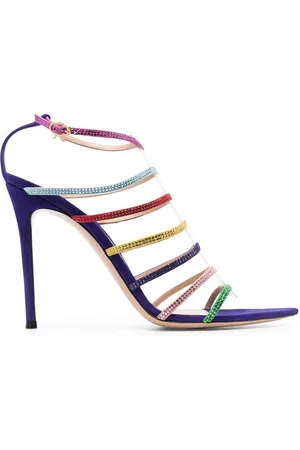 Gianvito Rossi Mirage 105mm crystal-embellished sandals