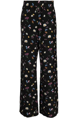 Stella McCartney Floral-print silk trousers