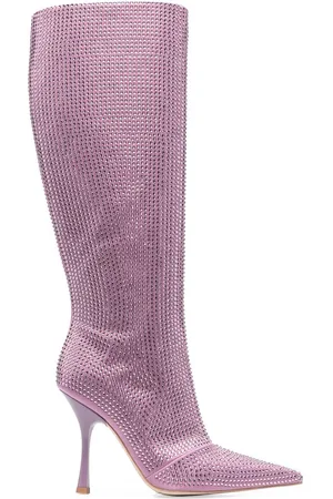 Liu Jo Rhinestone-embellished 110mm knee-high boots