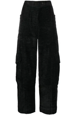 Ganni Chenille tapered trousers