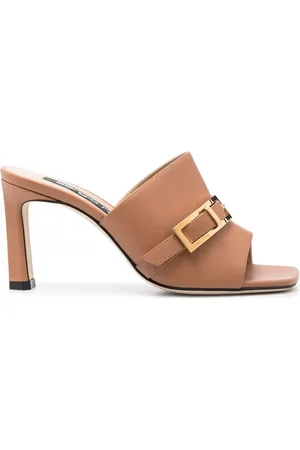 Sergio Rossi Buckle-detail leather sandals