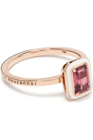 SELIM MOUZANNAR 18kt rose Mina rhodolite ring