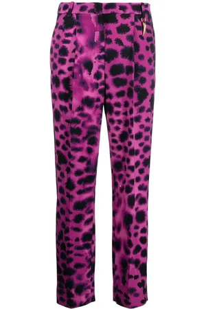 Roberto Cavalli Graphic-print straight trousers