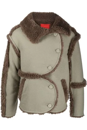 ECKHAUS LATTA Fleece-trim Sherpa jacket