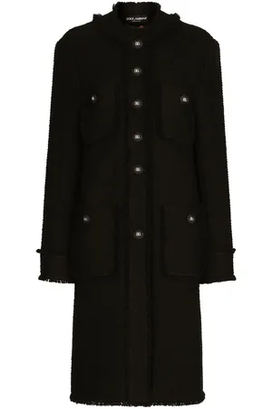 Dolce & Gabbana Single-breasted tweed coat