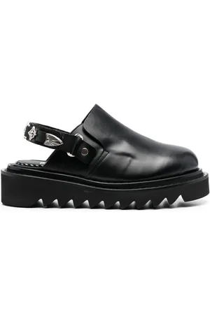 TOGA PULLA Buckled ankle-strap flat clogs