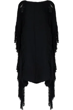 Voz Lace Fringe Manta knitted top