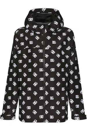 Dolce & Gabbana DG-logo quilted hooded jacket