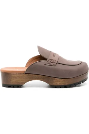 Sarah Chofakian Clog heel mules