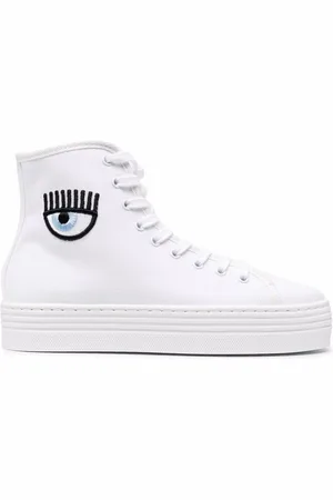 Chiara Ferragni Patch-detail lace-up sneakers