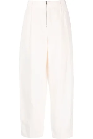 Fabiana Filippi High-waisted linen-silk blend trousers