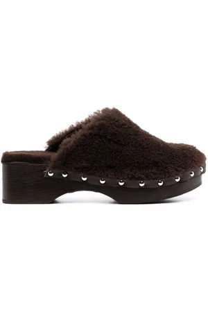 Ancient Greek Sandals 50mm closed sheepskin clogs