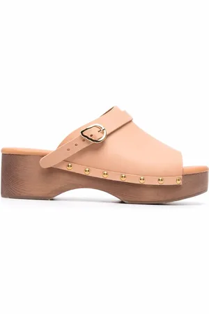 Ancient Greek Sandals Buckle-detail clog sandals