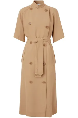 Burberry Short-sleeve cady trench dress