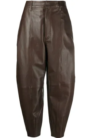 Ralph Lauren Tapered leather trousers