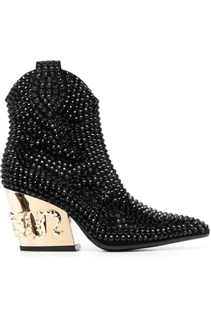 Philipp Plein Gothic Plein 80mm leather boots