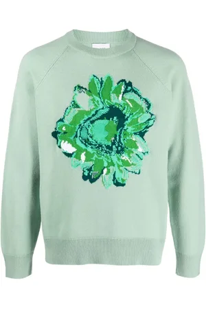 Barrie Cashmere flower-print jumper