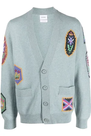 Barrie Scottish Symbols intarsia-knit cardigan